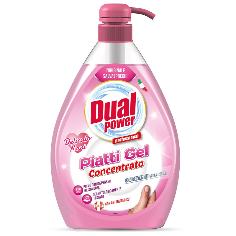 Гель для ручного миття посуду DUAL POWER Ніжні руки 1 л